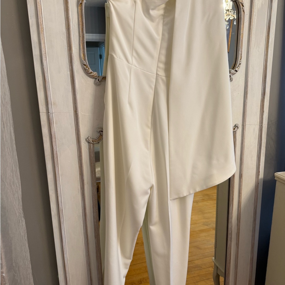 Lavish Alice Off-Shoulder Cape Jumpsuit US Size 8 - Picture 4 of 5